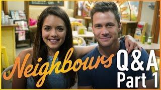 Neighbours Q&A - Olympia Valance (Paige Smith) & Scott McGregor (Mark Brennan) - Part 1