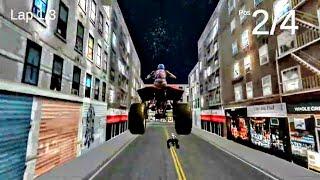 夜の都会をバギーに乗って快走するゲーム【Urban Quad Racing】 GamePlay 