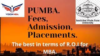 PUMBA, the best college in Maharashtra in terms of R.O.I for MBA. Fees, cut-off,  Placements.