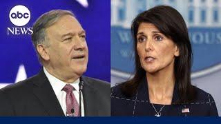 Trump rules out Haley and Pompeo in White House administration