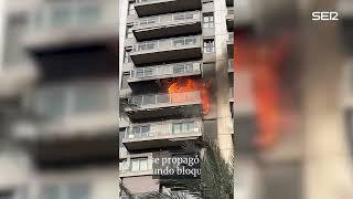 Así empezó el incendio de Valencia