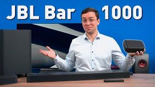 JBL Bar 1000 - Soundbar mit Akku-Rears für Dolby Atmos & DTS:X