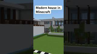 How to build a modern house in Minecraft #minecraft #minecrafttutorial #minecraftshorts #shorts