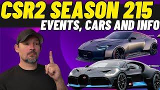 CSR2 Season 215 Upcoming Events and Info