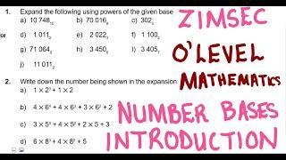 O Level Mathematics Number Bases Introduction ZIMSEC @mathszoneafricanmotives @mathswithadmirelightone