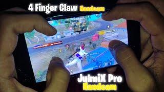 Pubg mobile lite JulmiX Pro Handcam ||pubg lite 4 finger claw Handcam Clutch 
