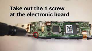 How to take apart a SONY Walkman NWZ-B183F and change battery