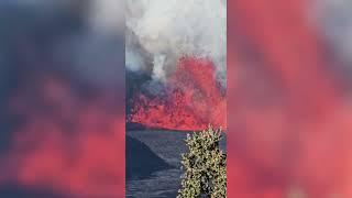 Hawaii's Kilauea Volcano Sends Spurts of Lava Sky High