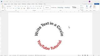 How to Create Text in a Circle in Microsoft Word | Create Curved Text in Microsoft Word