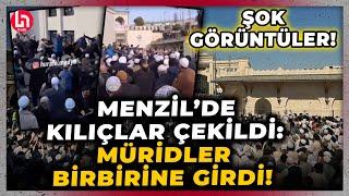 Menzil'de miras kavgası büyüyor: Taş ve sopalarla birbirine girdiler! İşte o görüntüler...