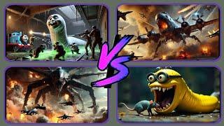 BATTLE MONSTER Infected Sky!! Thomas Exe, Minion Exe. Train eater