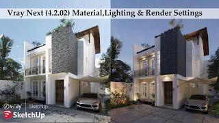 Vray Next For Sketchup Material,Lighting & Render Settings