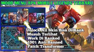 UPDATE APK MAP HACK + UNLOCK ALL SKIN MOBILE LEGEND TERBARU PATCH TRANSFORMER ANTI BANNED