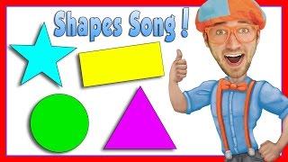 Learn Shapes for Kids with Blippi | The Shapes Song