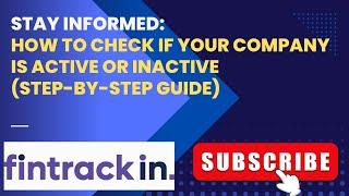 How to Check If Your Company is Active or Inactive (Step-by-Step Guide) | Physical Share | IEPF.