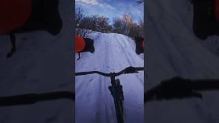 Ищем приключения на МТБ в зимнем лесу. Полное видео на канале. #mtb #самара #дубки