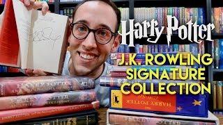 SIGNED HARRY POTTER BOOK COLLECTION AND J.K. ROWLING SIGNATURE INFO