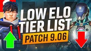 *NEW* Low Elo Tier List Patch 9.06! - THESE AGENTS ARE BROKEN! - Valorant Meta Guide