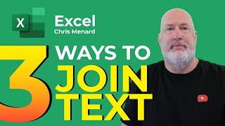Excel TEXTJOIN, CONCATENTATE and CHAR Functions to Join Text
