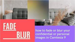 how to blur your personal or confidential information and data in Camtasia 9