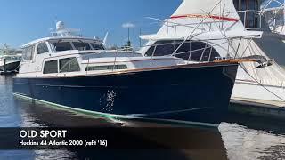 OLD SPORT Huckins 44 Atlantic 2000 (refit in '16) Walkthrough Video