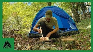 Adventurous Camping - Bushcraft cooking | Relaxing Nature | ASMR | 4K