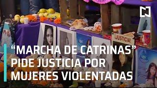Marcha feminista en el día de muertos en CDMX 2021 | Marcha de las Catrinas - Las Noticias