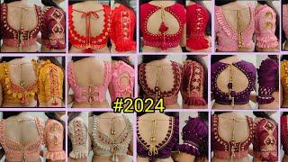 top 50 blouse back neck design and sleeves design|| Baju ki design|| blouse design back side#2024