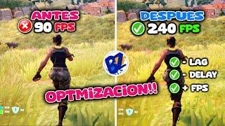 La MEJOR OPTIMIZACION Para FORTNITE 2024 Capitulo 5  +FPS -LAG