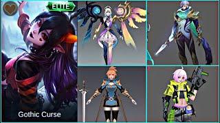 SELENA GOTHIC CURSE | ALL UPCOMING SKINS | MOBILE LEGENDS