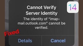 How to Fix Cannot Verify Server Identity Pop-up on iPhone and iPad in iOS 14?