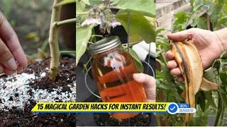 15 MAGICAL HOUSEHOLD GARDEN HACKS  GARDENING TRICKS & TIPS