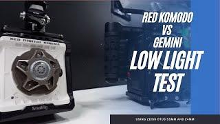 RED Komodo vs Gemini Part 2 | High ISO comparison test footage