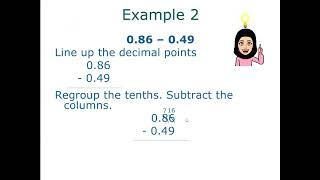 Subtract Decimals - Ms. Inam