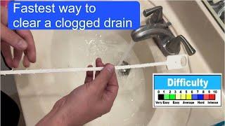 How to clear a clogged drain using a ZIP IT tool Review