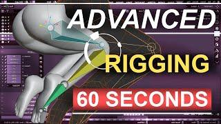Blender 2.82 : Advanced Rigging In 60 Seconds! (Double Joints)