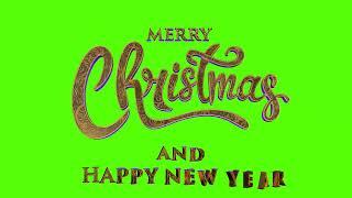 Merry Christmas Text Animation || Happy New Year || Green Screen #freedownload #christmas #newyear