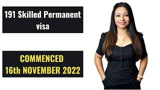 191 Permanent Residence visa- 491 visa pathway