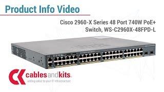 Product Info: Cisco 2960-X Series PoE+ Switch, WS-C2960X-48FPD-L