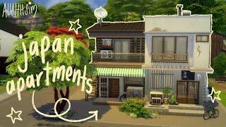 building a Japanese apartment complex! the sims 4: speed build w/commentary