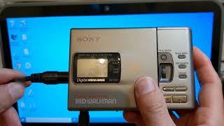 Demo Minidisc Creation by Sony MZ-R30 Burning From The YouTube Audio Library