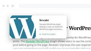 Revealer – Navigation popup for WordPress links | Codecanyon Scripts and Snippets