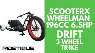 ScooterX Drift Master 196cc 6.5hp 3 Wheel Gas Powered Trike