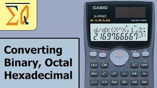 Casio Fx-991ms Binary Decimal Hexadecimal and Octal conversion