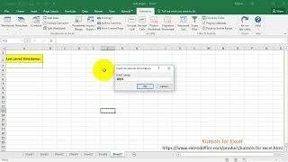How to insert or display last saved timestamp on worksheet in Excel?