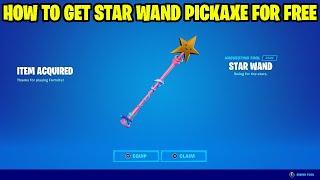 How To Get Star Wand Pickaxe For Free In Fortnite! (2022)