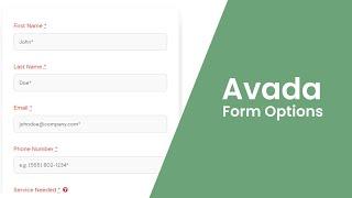 Avada Theme Tutorial #9 Avada Form Options