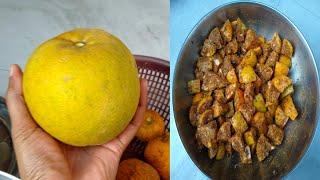 bada nimbu ka achar नींबू के अचार big lemon pickle in the village style (unique lemon) best pickle