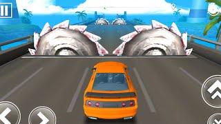 DEADLY RACE #14 Speed Orange Car Bumps Challenge 3d - Android GamePlay