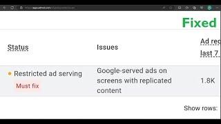 Google Admob , AdSense Policy violation: Google-served ads on screens with replicated content [Fix]